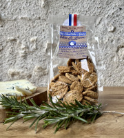 Ferme du Chat Blanc - Biscuits "Chat'Blés" Bleu de Chèvre et Romarin - 120g