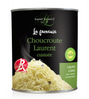 Choucroute André Laurent - La Fameuse Choucroute Laurent Cuisinée - Lot De 12 Boites De 400g