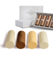 La Glacerie par David Wesmaël - Meilleur Ouvrier de France - Coffret 4 Tubes Glacés Aux Fruits Secs Gourmands