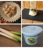 Gourmets de l'Ouest - St Jacques et fondue de poireaux - kit complet