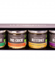 La Chikolodenn - Coffret cadeau 4 Houmous et caviar de légumes Bio La Chikolodenn