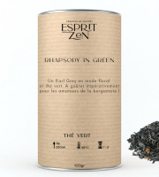 Esprit Zen - Thé Vert "Rhapsody in green" - bergamote - Boite 100g