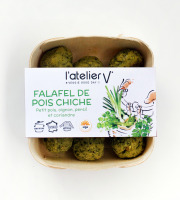 L’Atelier V* - Falafels de pois chiche, petit pois,  oignon, persil et coriandre