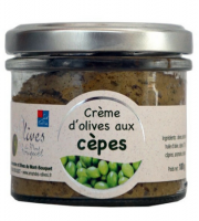 Les amandes et olives du Mont Bouquet - Crème d'olives aux cèpes 100 g