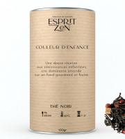 Esprit Zen - Thé Noir "Couleur d'enfance" - cacao - vanille - amande - Boite 100g