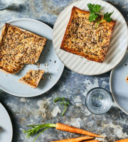 La Fabric Sans Gluten - Tarte Carottes Panais graines de cumin sésame