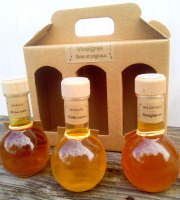 L'herbandine - Coffret de 3 vinaigres sauvages - bouteilles sphériques