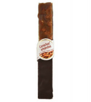 Les amandes et olives du Mont Bouquet - Carachoc amandes 100 g - Barre caramel tendre, chocolat noir et amandes