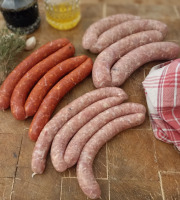 EARL Plumes et Laines - Colis Saucisses : Chipolatas, Saucisses, Merguez