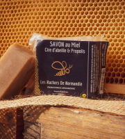 Les Ruchers de Normandie - Savon Miel-Propolis-Cire d'abeille 100g