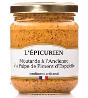 L'Epicurien - Moutarde A L'ancienne A La Pulpe De Piment D'espelette