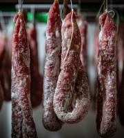 La Ferme du Mas Laborie - Saucisses sèches de porc  au bleu d'Auvergne  - 400 g