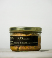 La ferme Descoubet - Rillettes de Canard au Piment d'Espelette 200g