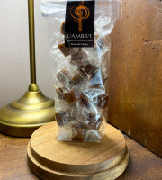 L'AMBR'1 Caramels et Gourmandises - Caramel Aux Fèves De Cacao - Sachet De 130g