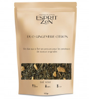 Esprit Zen - Thé Vert "Duo gingembre citron" - gingembre - citron - Sachet 100g