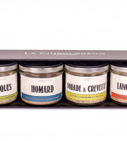 La Chikolodenn - Coffret cadeau de 4 rillettes de la mer (Saint Jacques, Homard, Dorade Crevette, Langoustine)