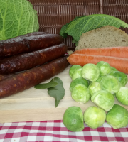 Ferme du caroire - Saucisses de Chèvre et Bœuf Fumées Grosses (x4)