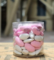 Moulins de Versailles - Dragées blanches et roses aux amandes catalanes - 250g