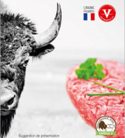 Bisons d'Auvergne - [SURGELÉ] 3 x Boites 10 Steaks Hachés de Bison Surgelés (100g)