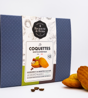 Biscuiterie de Reims - Boite de 12 Madeleines Noisettes Café