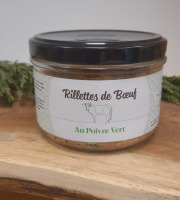 Des Hommes et des Boeufs - Rillettes de boeuf Saler/Aubrac au Poivre vert - 190 g