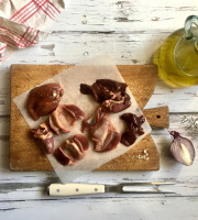 Les poulets de la Marquise - Abats de poulet fermier 1kg : foies, cœurs et gésiers (4x250g)