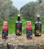 Serradimigni Père et Fils - 2x Huile d'olive BIO - AOP Aix-en-Provence - 75cl + 2x Coulis de tomates BIO 50cl