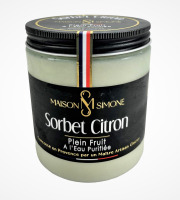 Maison Simone - Glaces au Lait de Bufflonne - Sorbet "Plein Fruit" Citron à l'eau purifiée - 350g