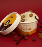 Sÿba - Glaces végétales - 120ml - Glace vanille, rhum-raisin