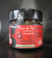 Le Panier à Poissons - Fleur De Sel Au Piment D'espelette 120g, 100% Sel De Guérande