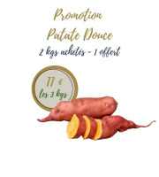 La Ferme d'Arnaud - Promotion Patate Douce - 2  kgs achetés, 1 kgs offert