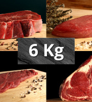 Le Goût du Boeuf - Colis de viande 100% bœuf Sélection Aubrac 6 kg