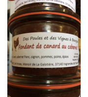 Des Poules et des Vignes à Bourgueil - Fondant De Canard Au Cabernet