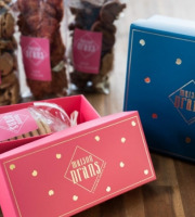 Biscuiterie Maison Drans - Coffret Petite Attention de Croq'amour à la Vanille - 100 g