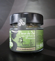 Le Panier à Poissons - Fleur De Sel Aux Herbes De Provence 60g, 100% Sel De Guérande