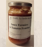 Le Jardin des Gallines - Pot De Sauce Fermière De Tomates Fraiches Bio