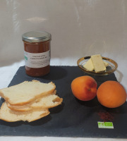 La Ferme du Montet - Confiture Extra d'abricots safran BIO - 220 g