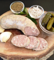 Mas de Monille - Saucisson à l'ail 220g - Porc noir gascon