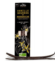 Epices Max Daumin - Vanille Madagascar Bourbon Gourmet & Bio - 2 Gousses 18cm