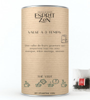 Esprit Zen - Thé Vert "Valse à 3 Temps" - mangue - mûre sauvage - ananas - Boite de 20 Infusettes