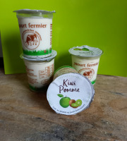 Ferme Chambon - Yaourts Au Lait Cru Et Aux Fruits (pomme-kiwi) X8