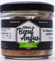 Des Hommes et des Boeufs - Rillettes de boeuf Angus aux olives vertes et ail des ours - 90 g