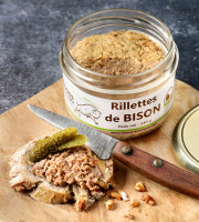 Bisons d'Auvergne - Rillettes de Bison - 70% Viande de Bison