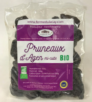 Ferme du Lacay - Pack 8 Sachets De Pruneaux D'agen Mi-cuit Bio