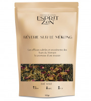 Esprit Zen - Thé Vert "Rêverie sur Le Mékong" - mangue - mangoustan - passion - Sachet 100g