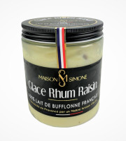 Maison Simone - Glaces au Lait de Bufflonne - Glace Rhum Raisin au lait de Bufflonne - 500ml