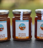 Berry 3 Sens - Lot De 3 Chutneys Au Safran De 100 G :Pommes, Poires Et Tomates