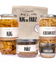 La Chikolodenn - Coffret Promenade Léonarde (1 x kig Ha Farz, 1 x Cassoulet Breton, 1 x Rillettes De Cabillaud)