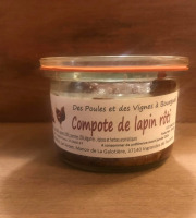 Des Poules et des Vignes à Bourgueil - Compote de Lapin Rôti