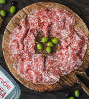 Maison BAYLE   -                                                                                                                                       Champions du Monde de boucherie 2016 - Saucisson Italien - Sopressa Venetta  - 80g Sans gluten sans lactose